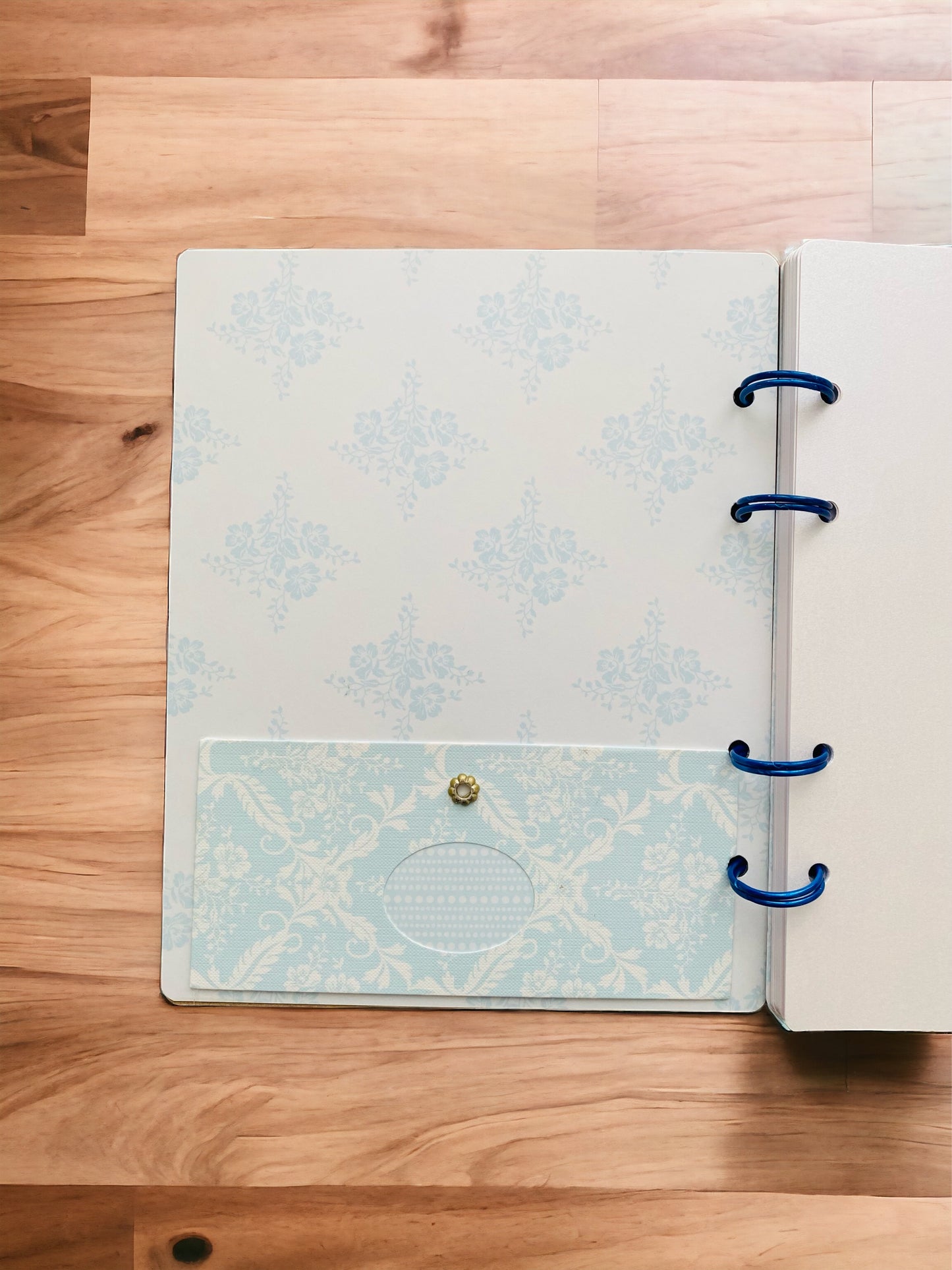 Serene Petals Blue & White Brilliance Journal